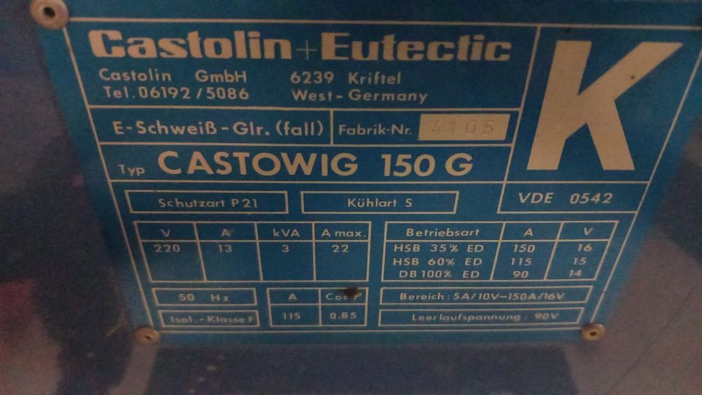 Spawarką tig 150A