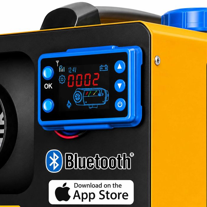 Nagrzewnica Spalinowa Webasto 8kW 12V 24V 230V Bluetooth Ogrzewanie Postojowe Piec Diesel Do Kampera Busa Garażu Pilot
