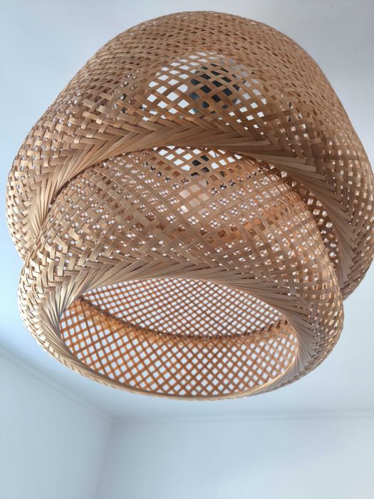 2x lampa wisząca Ikea Sinnerlig boho bambusowa ręcznie robione