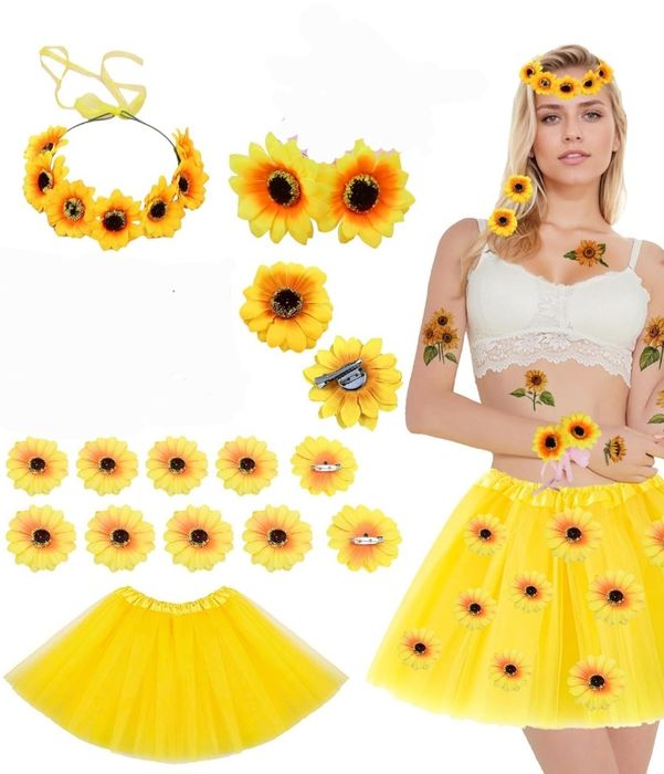 HIQE-FL Damski kostium słonecznika