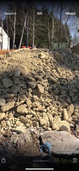 Гравій,вапняк,грунт,дроблений бетон,вскриша,бій цегли, земля