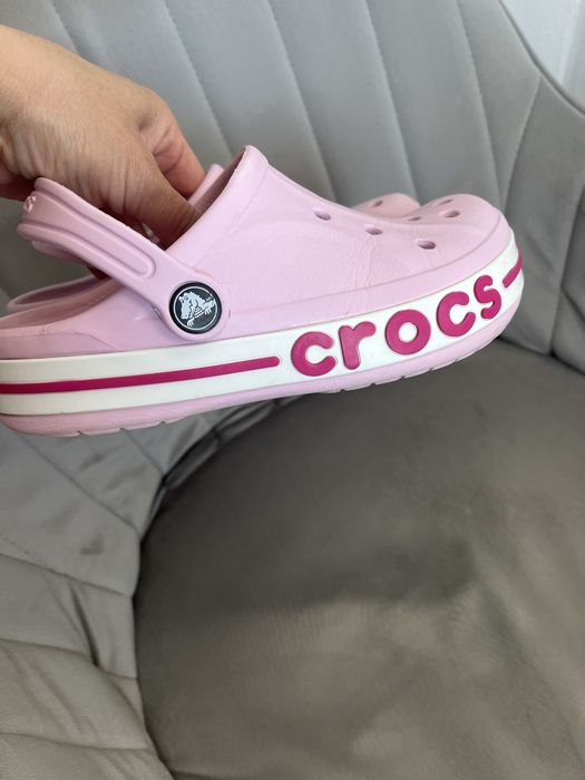 Крокси на дівчинку crocs оригінал рожеві J1 31–32 р.20 см
