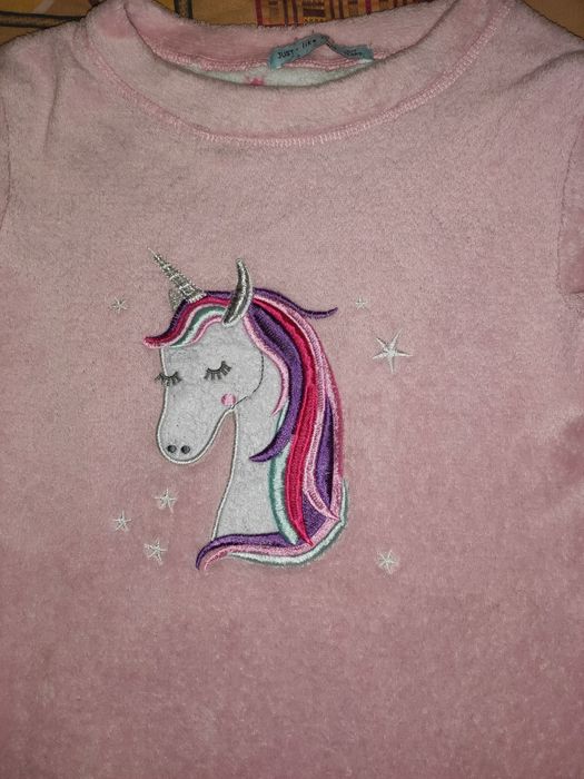 Кофта реглан пижама на девочку 6-7-8л. Поняшка пони Единорог единожка
