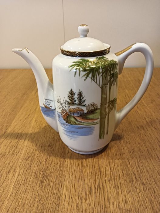 Serviço de café em porcelana japonesa