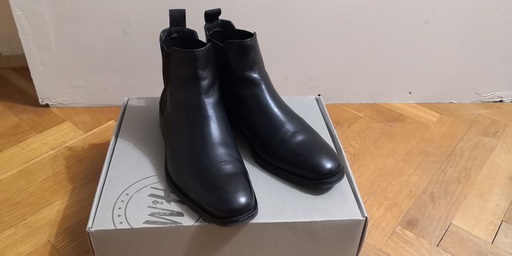 Sztyblety męskie H&M skórzane