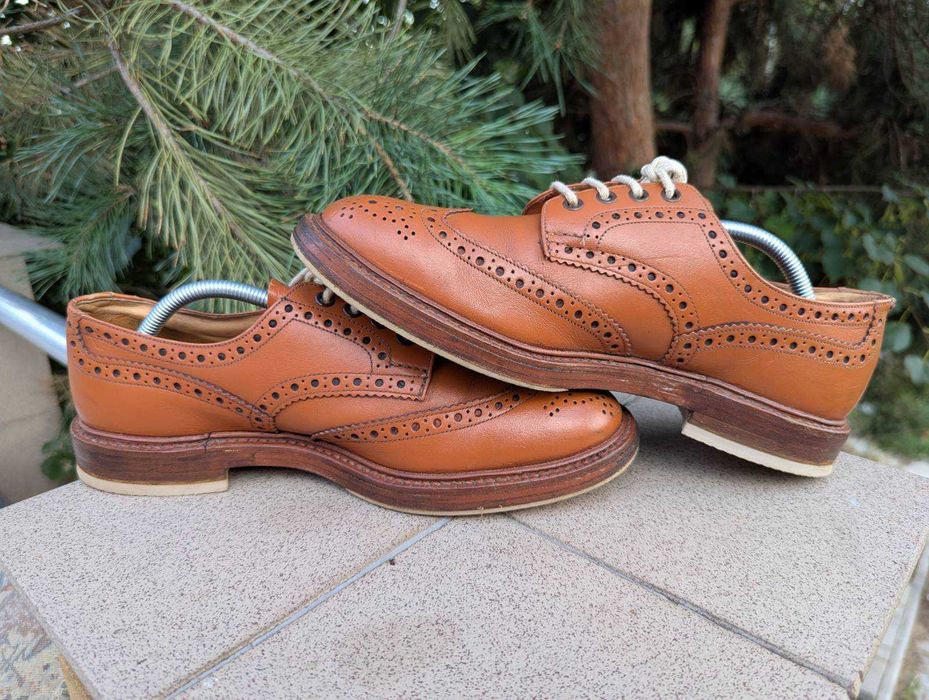 Чоловічі коричневі туфлі броги Trickers Bourton Country Tricker`s England