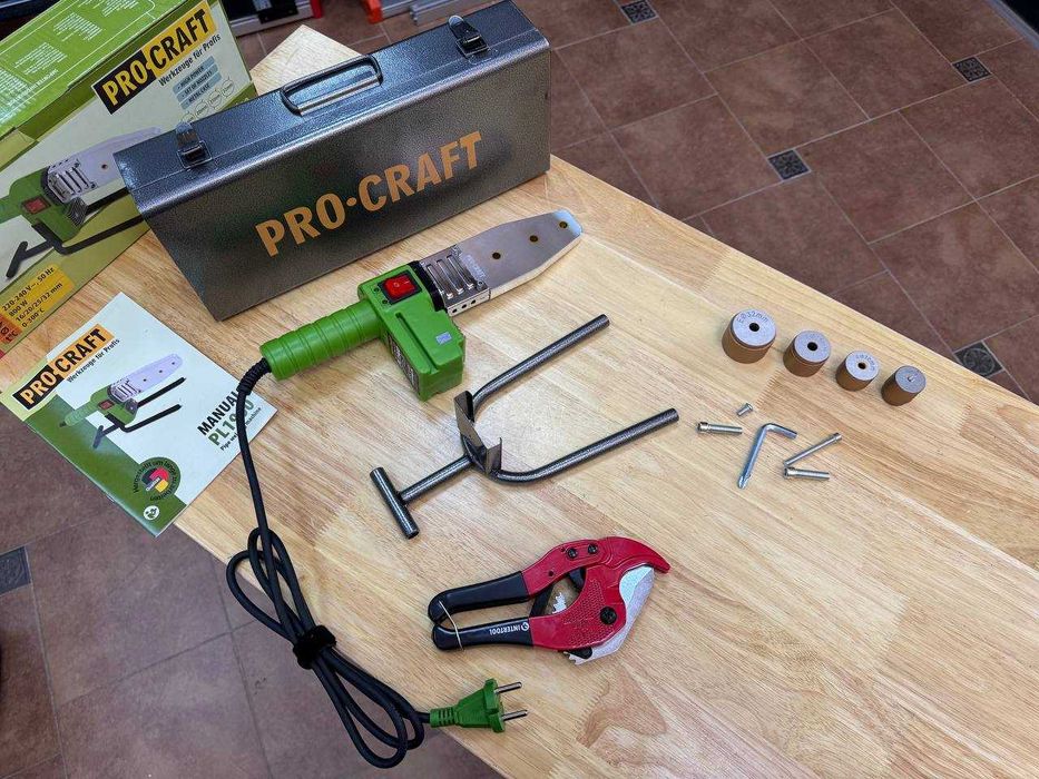 Паяльник по пластику Procraft +Ножиці для різання +Насадки НА ГАРАНТІЇ