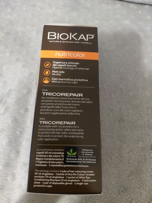 Farba do włosów Biokap kolor 4.4