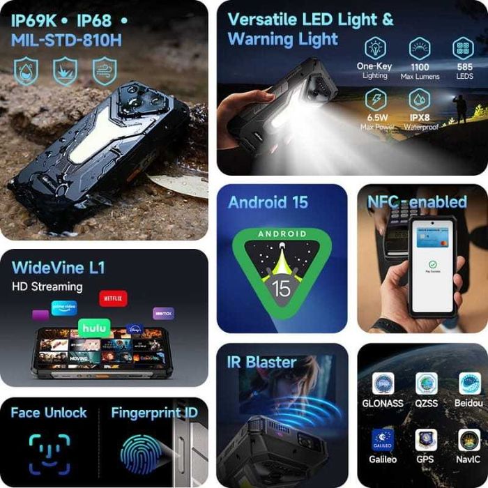 Ulefone Armor 34 Plus 5G 16GB/512GB 25500mAh IP69K 2.6GHz