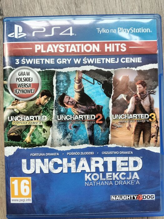 Uncharted collection 3 jogos num único disco Ps4/Ps5