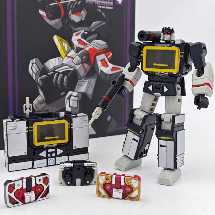 Коллекционная фигурка трансформер PT-04 Black Soundwave Саундвейв 10см