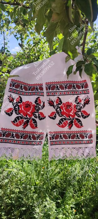 Рушники вишиті чеським бісером