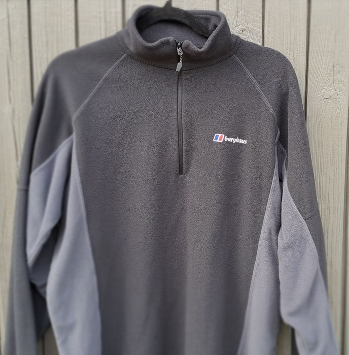 Męska Bluza Berghaus w rozmiarze L. Bluza polar grafit szara