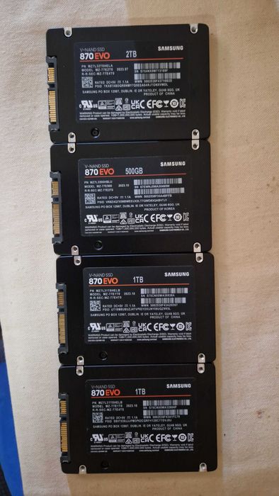 SSD Samsung 870 EVO 1TB 2.5" SATA3 - MZ-77E1T0 - NOVO