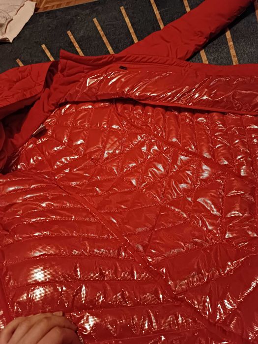 columbia czerwona damska kurtka zimowa