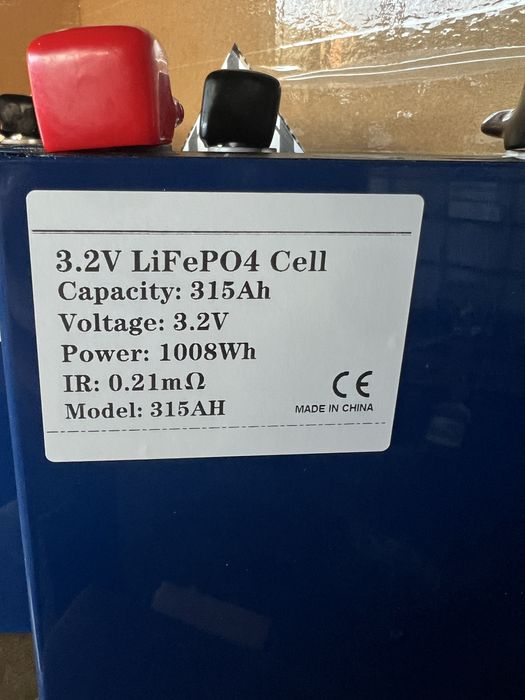 Комірки LiFePO4 315Ah 3.2v