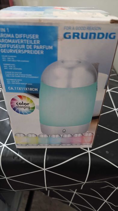 ultradźwiękowy dyfuzor zapachowy, lampka led nawilżacz powietrza