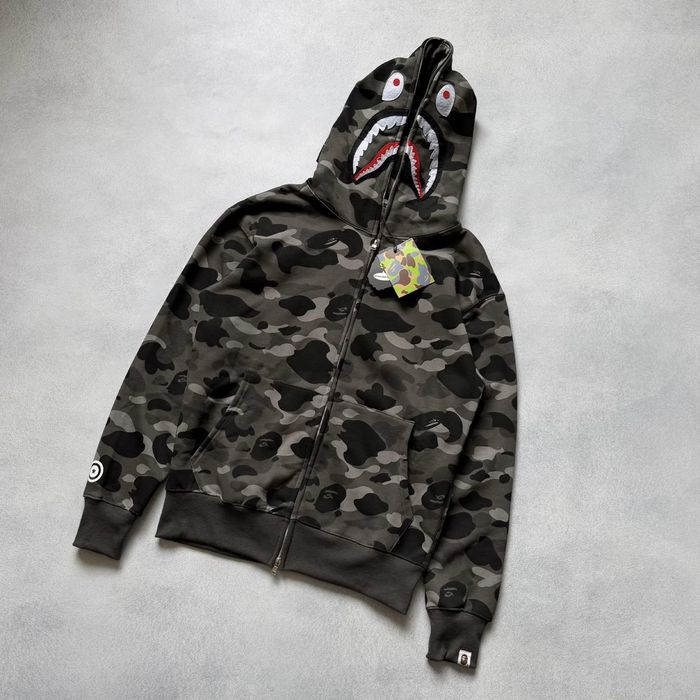 Зіп-худі Bape A Bathing Ape Shark Full Zip Camo / Худі Бап Апе Шарк Камуфляж