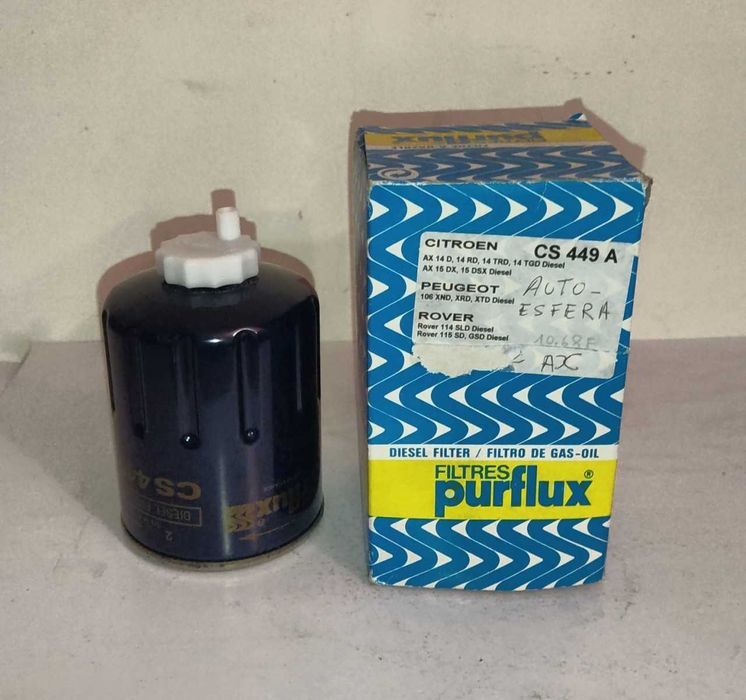 Filtro de gasóleo Citroën AX 14 D, 14 RD, 14 TRD, 14 TGD diesel outros