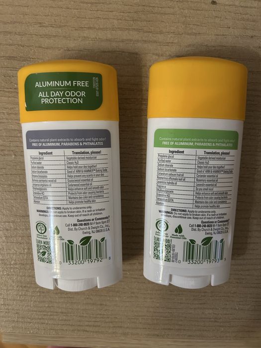 Натуральний дезодорант без алюмінію та парабенів