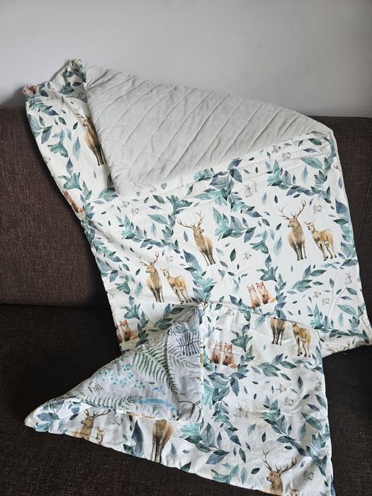 Komplet poscieli niemowlak  lesny chlopiec welur