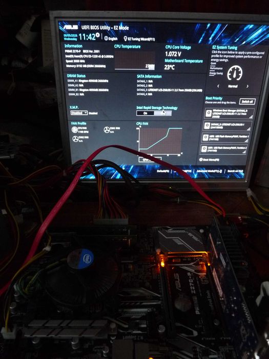 Asus Prime Z270-P + Intel Xeon E3-1220 V5 (1151)