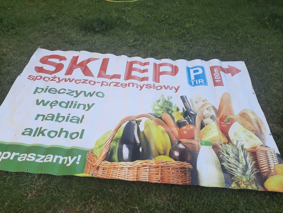 Baner reklamowy sklep spożywczy