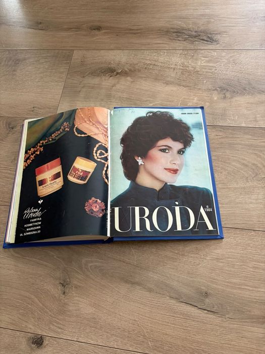 Kolekcjonerska książka z 12 numerami magazynu Uroda 1983/1984