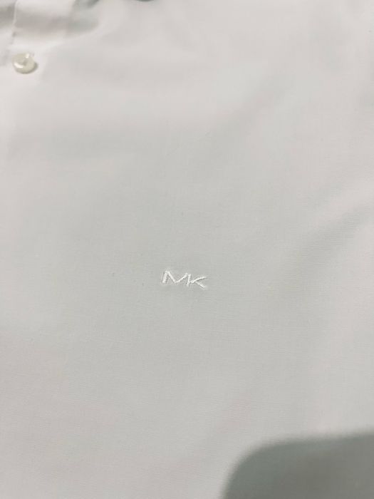 Michael Kors r. L męska biała koszula na długi rękaw