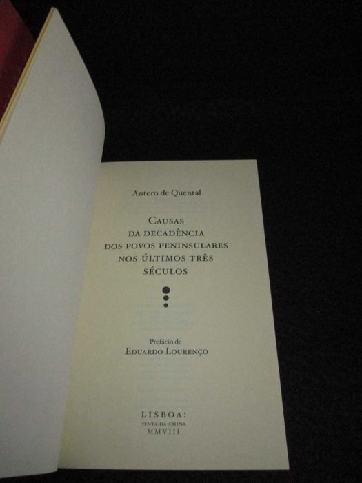 Livro Causas da Decadência dos Povos Peninsulares Antero de Quental