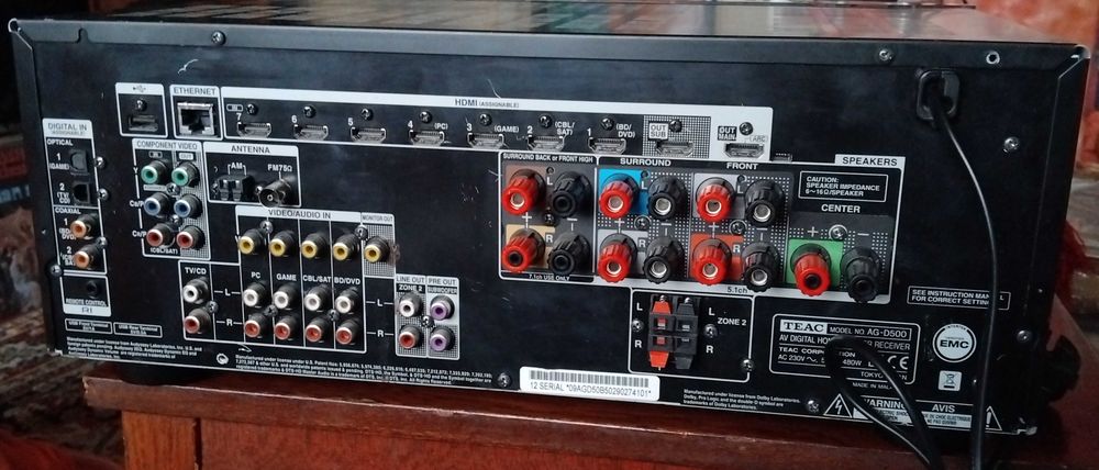 AV ресивер TEAC AG-D500  7.2 , 150 Вт, HDMI, 4K