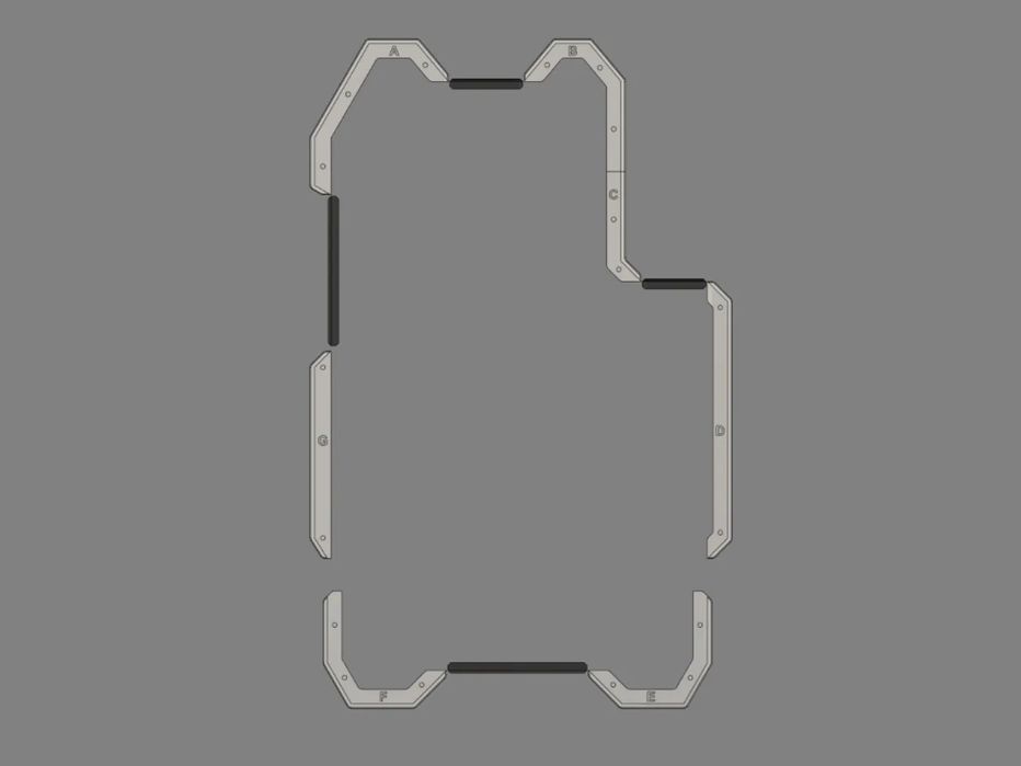 Moldura Tática CQB Escudo