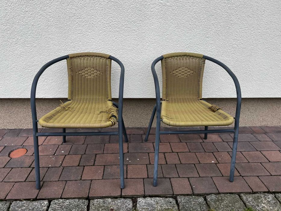 Krzesło na balkon taras działkę meble ogrodowe cena za 2!!