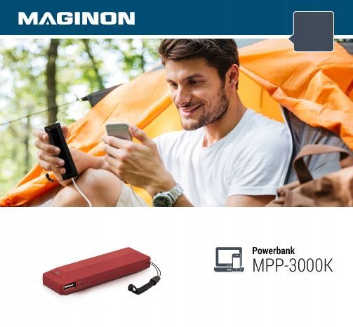 Power Bank Powerbank 2X Usb Micro Usb 3000Mah Mały Dyskretny Awaryjny