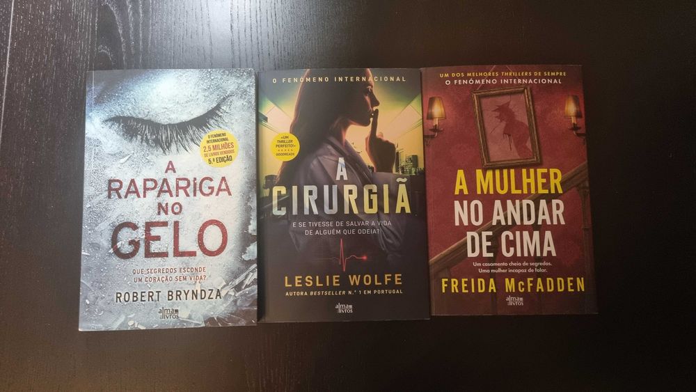 Livros Thriller de Robert Bryndza, Leslie Wolfe e Freida Mcfadden