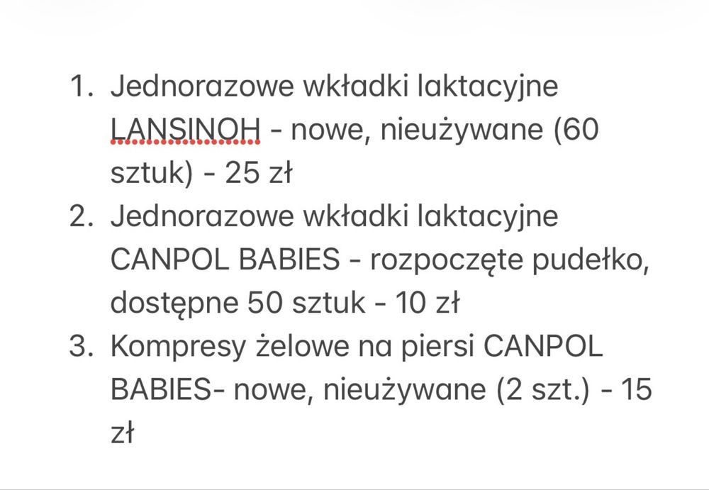 Akcesoria poporodowe - nowe i używane