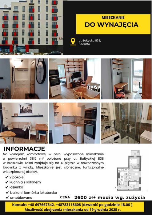 Mieszkanie do wynajęcia. OKAZJA!!!