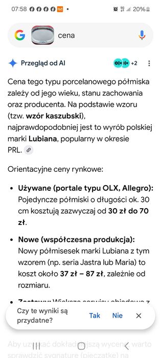 Półmisek Lubiana PRL
