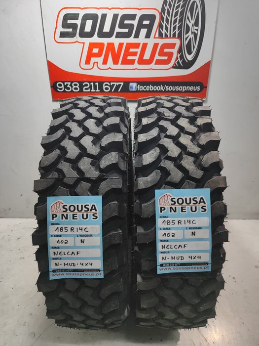 2 pneus novos Nelcaf 185R14C Oferta dos portes 200 euros