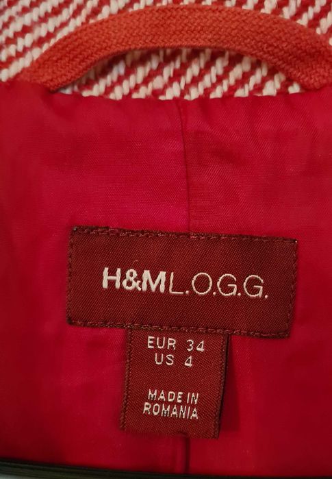 Płaszcz damski wełniany SX H&M