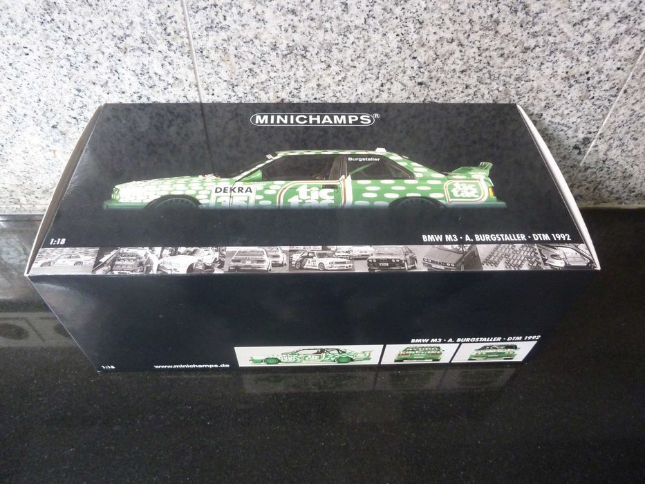 1:18 Minichamps, BMW M3, Tic-Tac, A. Burgstaller, DTM 1992, AutoArt