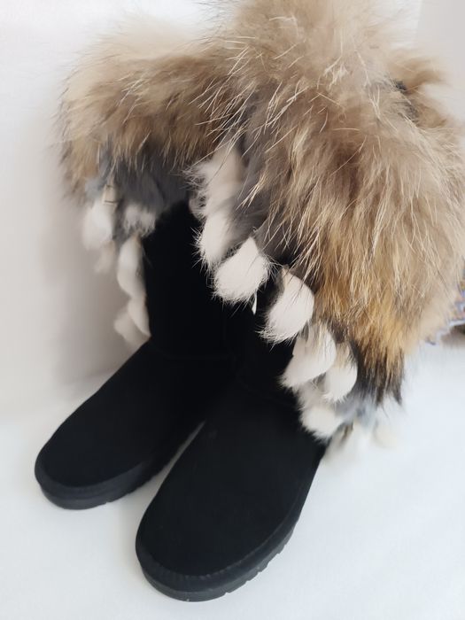 Уггі з хутром єнота, 37 розмір