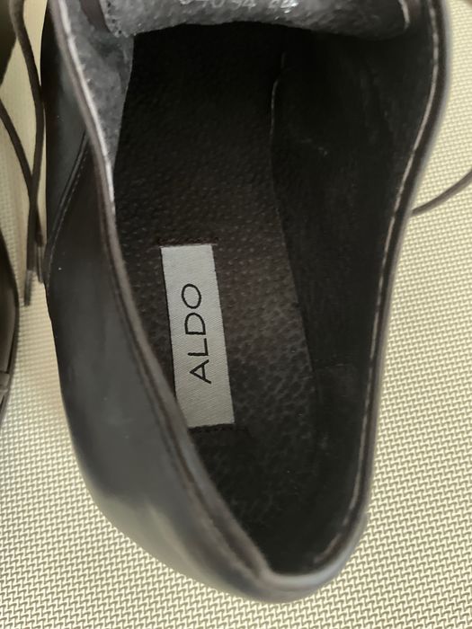 Aldo Bronx Oxfordy brązowe skórzane półbuty męskie 44/45