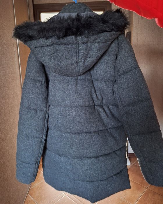 Męska kurtka zimowa wełniana S