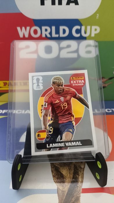 Lamine Yamal Prata Extra Sticker Panini FIFA World Cup 2026