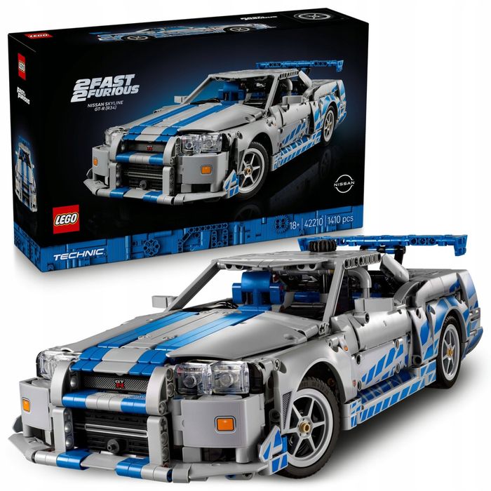 LEGO Technic 42210 Samochód Nissan Skyline GT-R (R34)