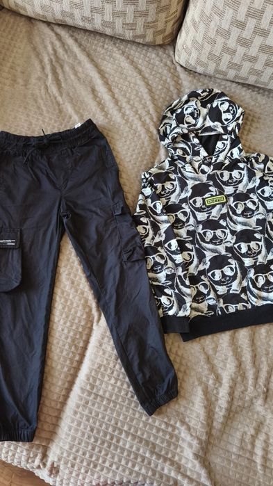 Костюм для хлопчика, худі, джогери, штани карго, панди, дитячий одяг,