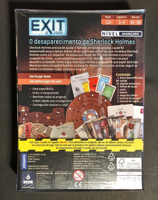 Sealed Board Game [from €12] Exit Escape Room Various64552448530691124