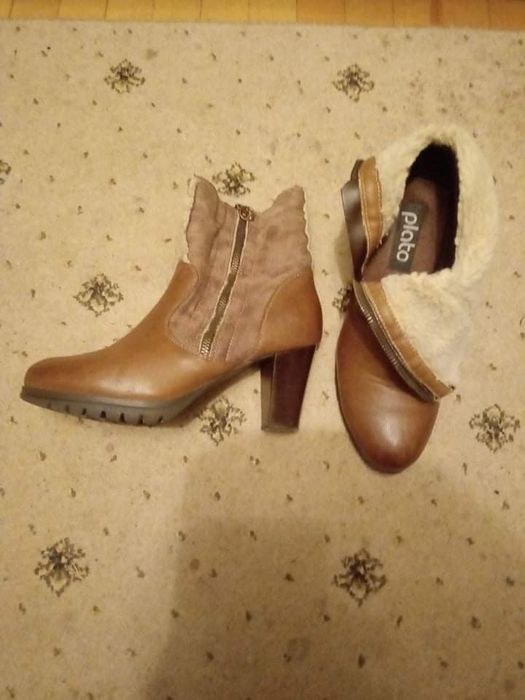Сапоги кожаные, 39, 40