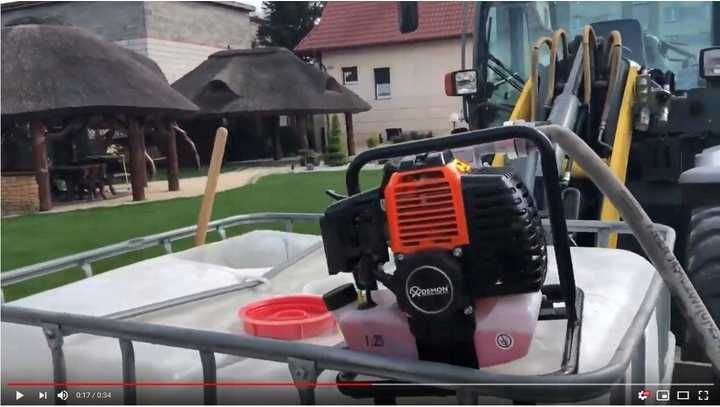 POMPA DO WODY SPALINOWA DEMON 1" + wąż ssawny + wąż 18B 30m + działko